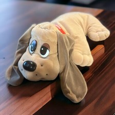 Pound Puppies 1998 Galoob Plush Stuffed Dog Puppy Tan Brown Collar Toy No Sound