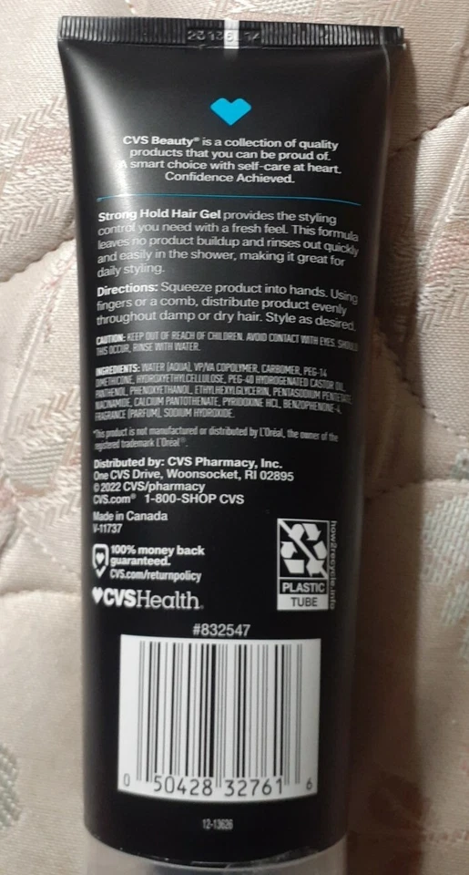 Gel capilar CVS Beauty Strong Hold fórmula de sujeción limpia 7 oz  Foto 2 de 2