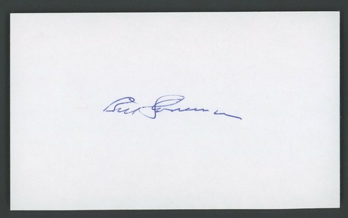 Bill Stoneman AUTOGRAPHED Index Card MLB Montreal Expos Baseball Cubs & Angels