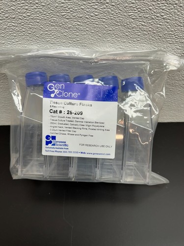 Genesee Scientific Tissue Culture Flasks Cat No 25-209 75cm2 250mL 0.22um - Picture 4 of 10