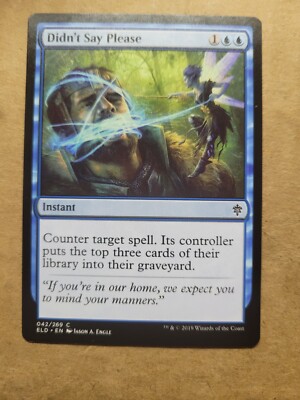Magic the Gathering MTG Didn't Say Please 42 Throne of Eldraine LP BULK DISCOUNT