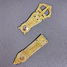Medieval Belt Buckle Strap End, Ireland Replica Girdle Belt for SCA LARP 18mm