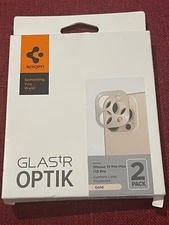 Spigen GLASTR OPTIK iPhone 13 Pro Max /13Pro Camera Lens Protector**Gold**2 Pack
