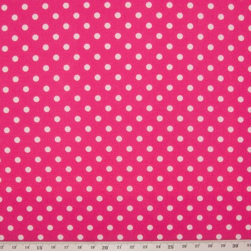 PEA PIN LARGE SPOT SPOTTY DOT FABRIC Red Blue Pink POLYCOTTON MATERIAL 1/2 Metre - Picture 14 of 58