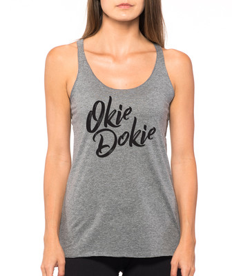 OKIE DOKIE funny slang southern quote fun cute work out Women's