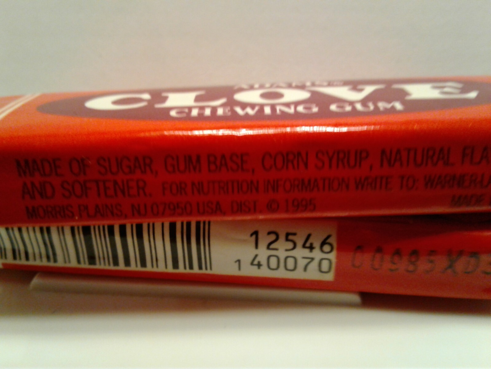 Two Vtg 1995 Mexic Chewing Gum WrappersFull Packs Adams Clove eBay