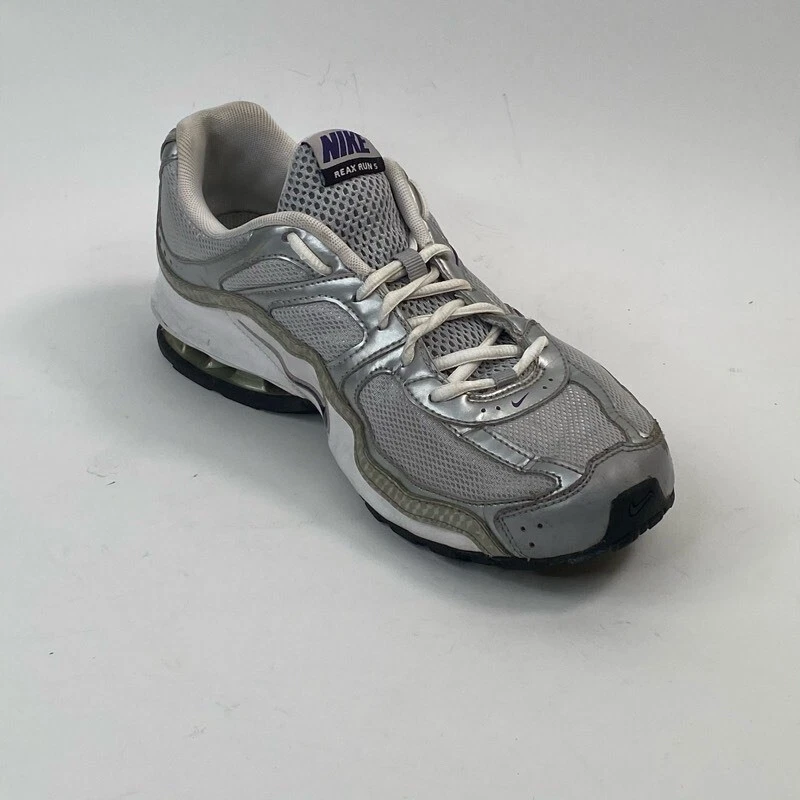 Кроссовки беговые женские Nike Reax Run 5 металлик серые 407987-003 низкие верхние 9 M - Изображение 3 из 4