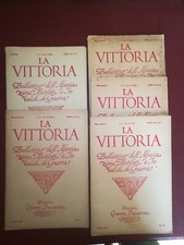 LA VITTORIA BOLLETTINO ASSOCIAZIONE MUTILATI E INVALIDI GUERRA 5 NUMERI 1931-32 