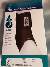 Med Spec 223612 ASO Ankle Stabilizer - Small- Black New in Box
