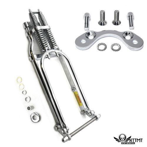 22" Stock Glide Springer Front End w/ Handlebar Adapter For Harley