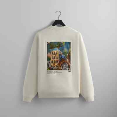Kith x Madjeen Isaac Artist Crewneck Sweater, ''The Block Is Hot'' Graphic, Sz L 