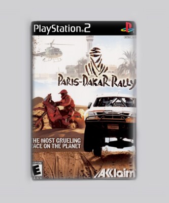 PARIS-DAKAR RALLY / PS2 - 2''x3'' FRIDGE MAGNET (playstation 2 retro