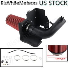 Cold Air Intake System Kit + Red Filter For 07-11 Jeep Wrangler JK | 3.8L 10554