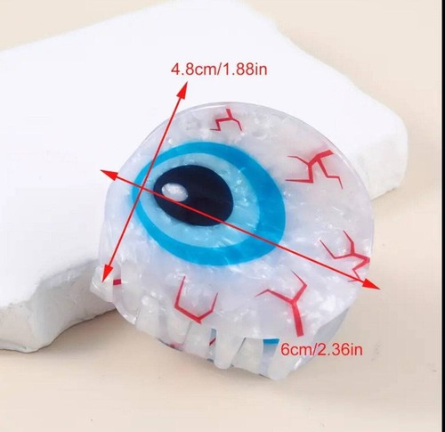 EYEBALL ACETATE CLAW CLIP - Picture 8 of 8