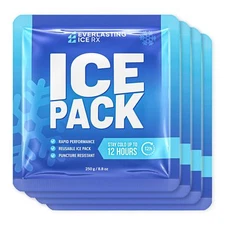 Rapid Performance Reusable Ice Packs For Coolers Or Lunch Box | 4 Pack | Cold Fo