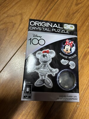 BePuzzled | Disney Platinum Minnie Original 3D Crystal Puzzle Ages 12 and Up