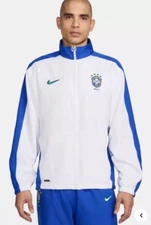 Nike Brazil 1998 Reissue Soccer Replica Track Jacket Men Large FZ6681-100 New