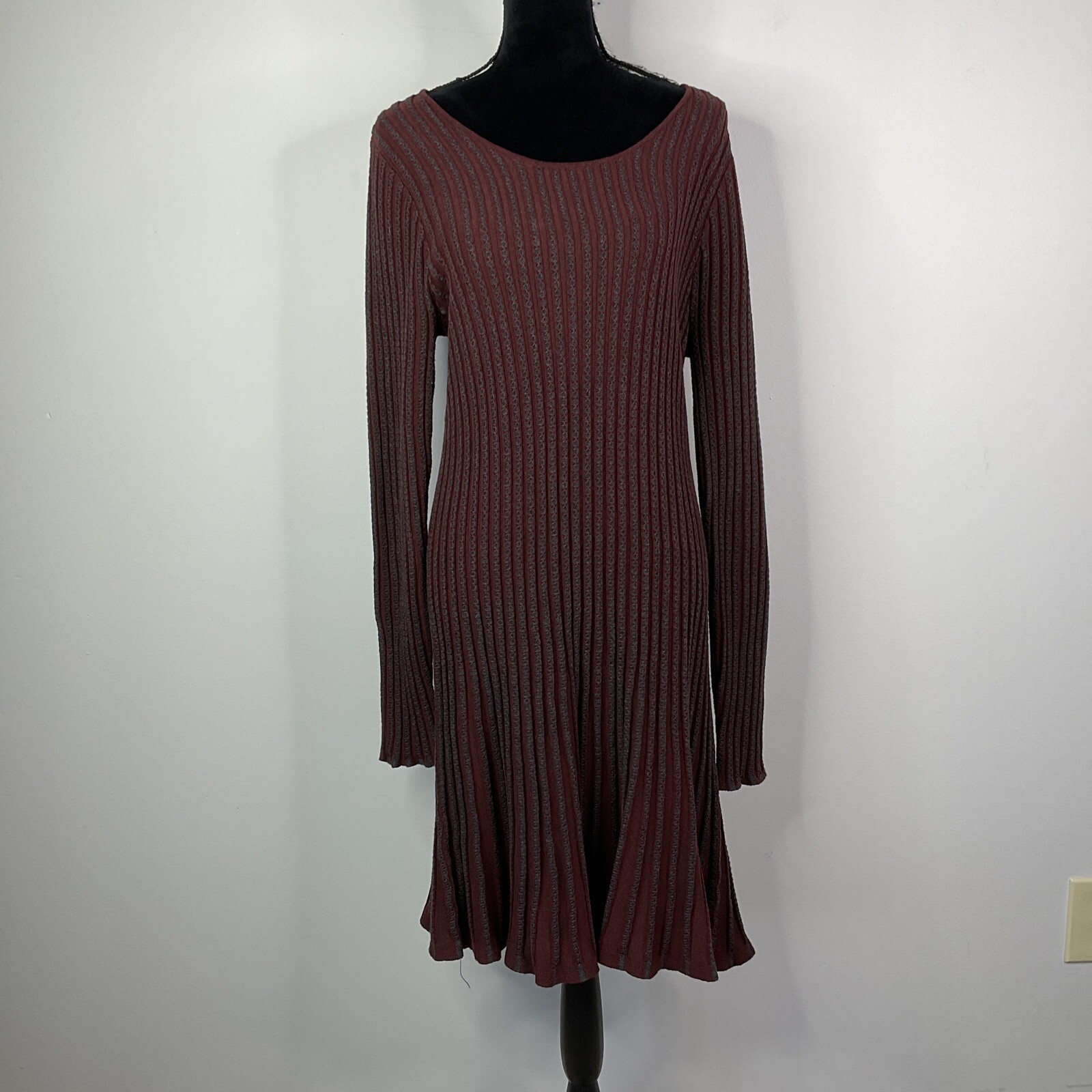 Max Studio Womens Knit Ribbed Sweater 