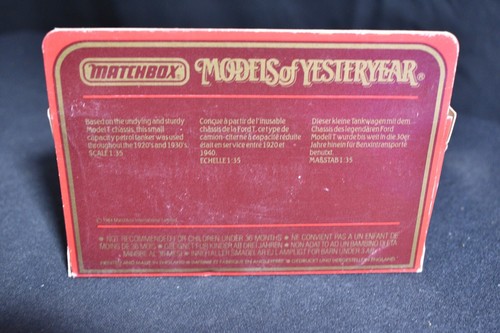 MatchBox YesterYear Y-3 1912 Model T ford Tanker Castrol Motor Oil - Picture 2 of 2