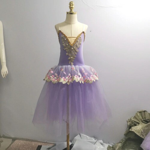 New Ballet Dance Costume Green Tutu Skirts Fluffy Modern Dance Princess Skirts - Picture 18 of 33