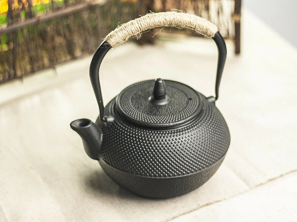 1.2L Pure Raw Cast Iron No-Coating Teapot Kettle with infuser For Puer Tea - Image 2 of 4
