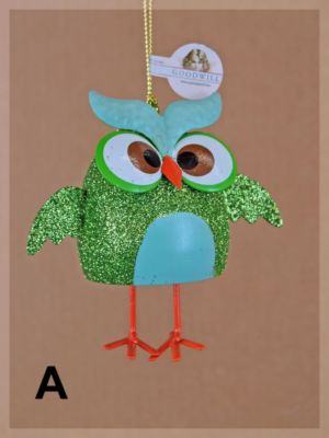Good Will Glit Owl Glitzer Eule Metall Christbaumschmuck Weihnachtsschmuck XMAS