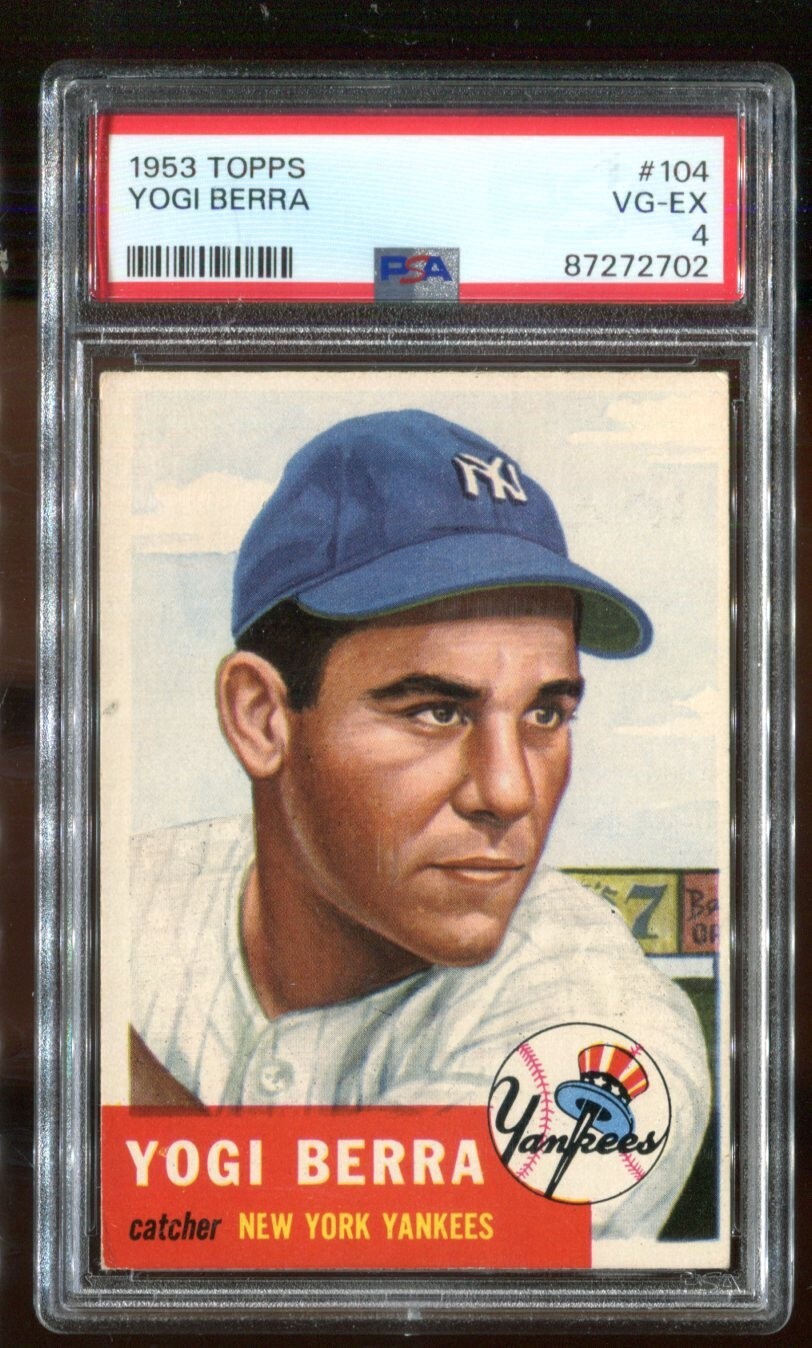 1953 Topps #104 Yogi Berra PSA 4