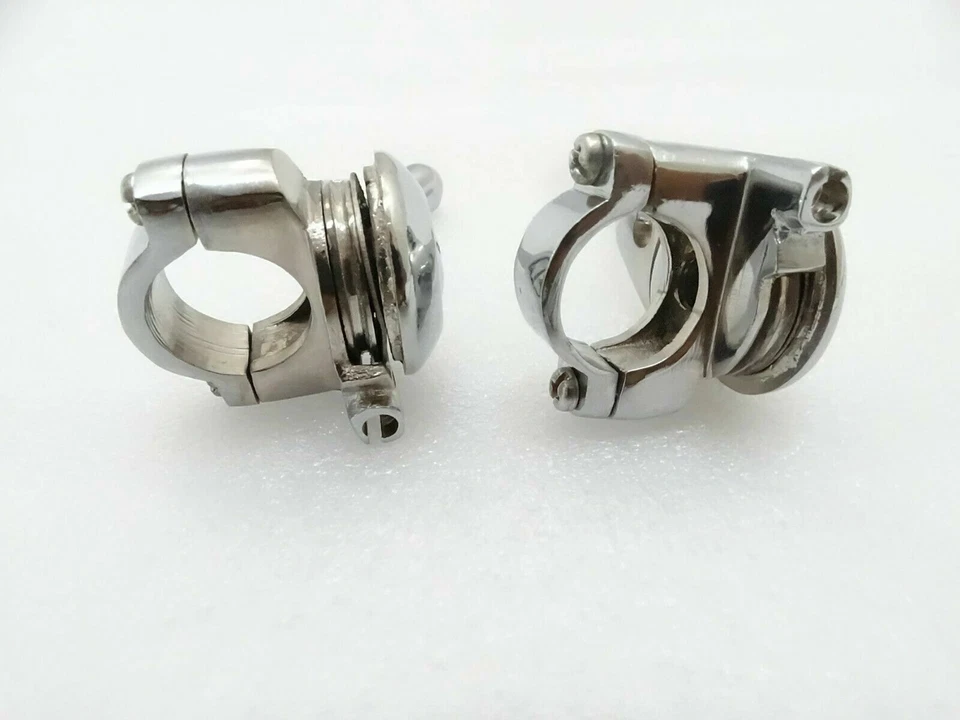 BSA,Norton,AJS Matchless Chromed Choke Lever Set (LH&RH) 1" Handlebar - Image 2 of 4