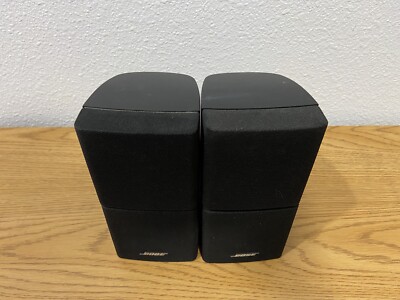 Bose Double Dual Cube Two Speakers Acoustimass Lifestyle | eBay