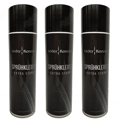 3 x 500ml Sprühkleber Industriekleber extra Stark für Polster Auto Alleskleber
