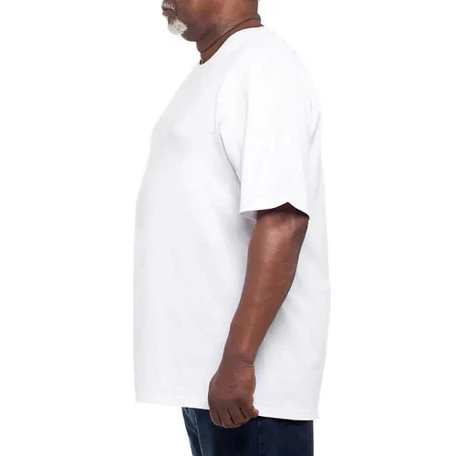 Kirkland Men's 6-pack White 100% Cotton Crew Neck T-shirt FREE SHIPPING! image 4