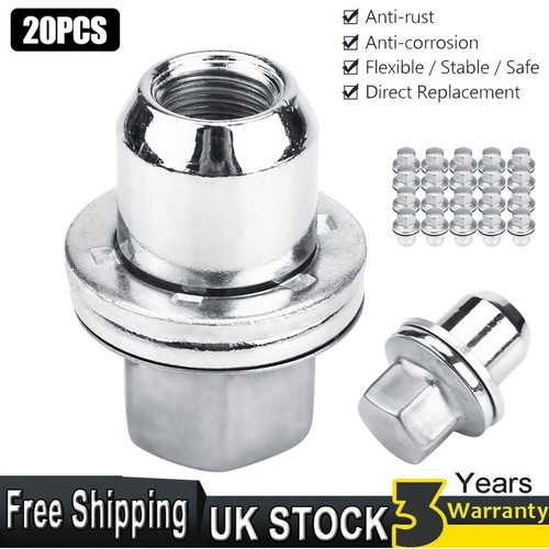 20x Wheel Nuts for Land Rover Discovery 3, 4 & Range Rover Sport Alloy