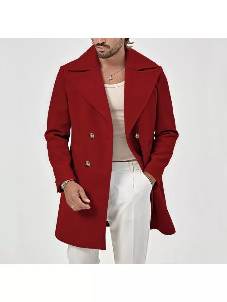 Cappotto Monopetto Cappotto Uomo Collo Cappotto Lungo Uomo