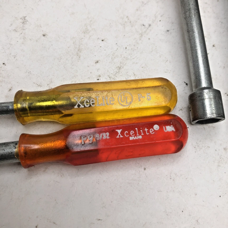 Vintage Mix Lot (11) XceLite SAE Mini Standard Nutdriver & Screwdriver Set (USA) - Image 4 of 4