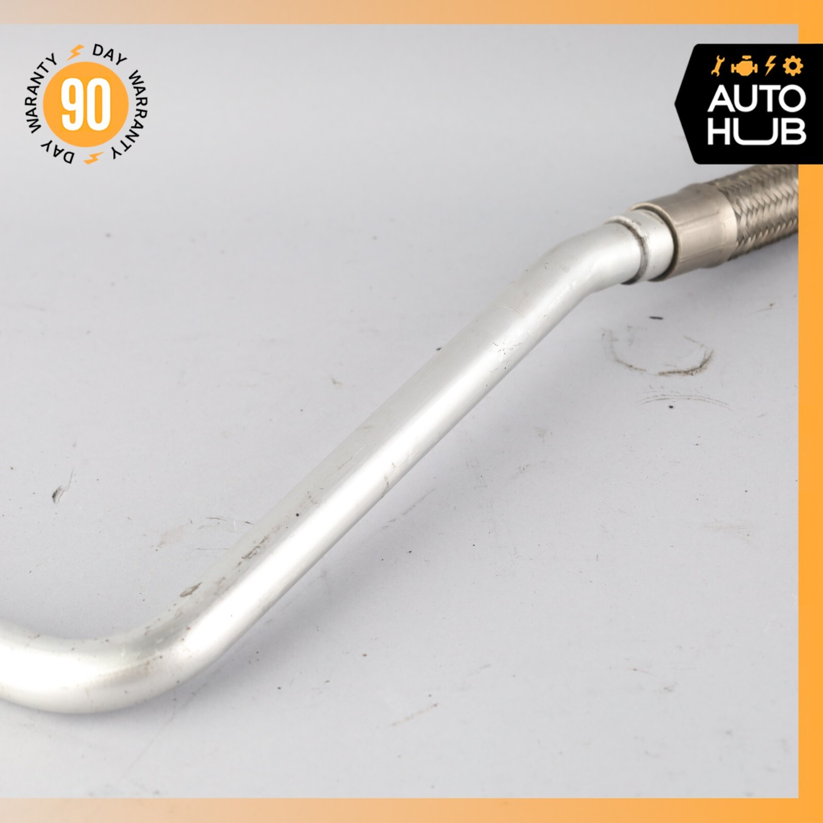 05-07 Maserati Quattroporte M139 F1 Engine Heat Exchanger Oil Feed Line OEM