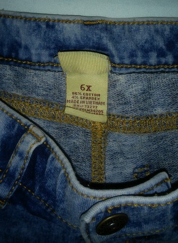 MUDD ACID WASH STRETCH JEANS GIRL SIZE 6x - Picture 3 of 5