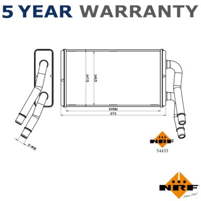 NRF Front Heater Control Valve Fits Ford Transit 2006-2014 1406321 6C1118B539AA