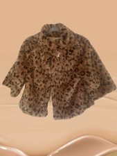 Faux Fur Animal Cropped Jacket