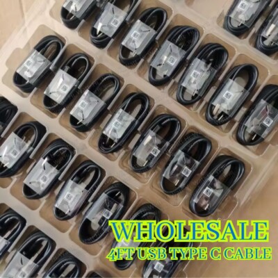 4FT USB Type C USB Cable Charging Data Charger Cable Cord For Samsung Galaxy Lot