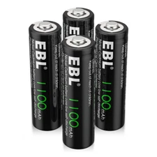 4x AA  Rechargeable Batteries 1100mAh 1.2v  For LED Solar Light Battery