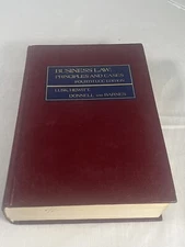 Business Law  Principles and Cases Fourth UCC Edition Hardcover Book 1978