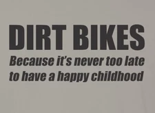 Size Medium- DBWD Happy Childhood Quote - Next Level Premium Crew T-Shirt 