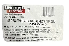 Lincoln Electric KP3355-45 45° Thru-Arm Gooseneck (Binzel)