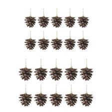 10pcs Christmas Pine Cones Pendant for Decoration Crafts Xmas Pendant for