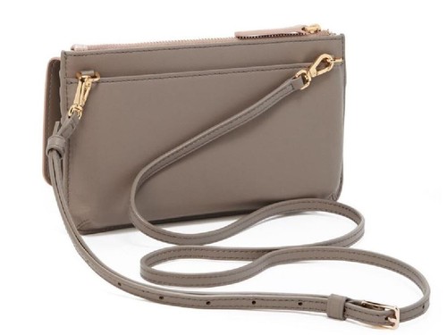 Tumi Belden Leder BOXED Geldbörse/Crossbody/Clutch in Metallic Pink ~PERFEKTES GESCHENK - Bild 4 von 4