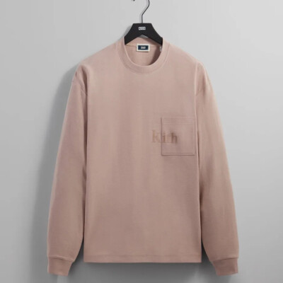 Kith Long Sleeve Quinn Tee T-Shirt in Morganite Men's Size XXL
