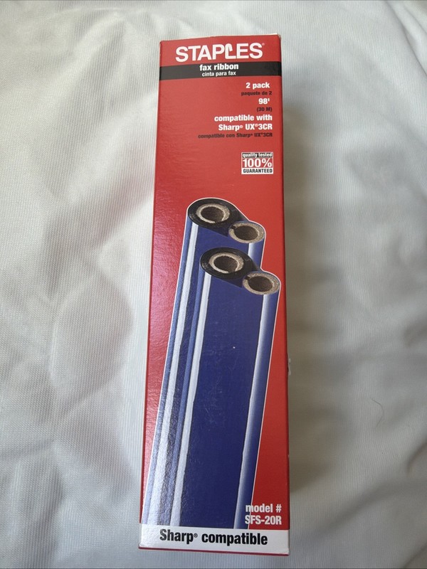 Vintage Staples Fax Ribbon 1 Pack SFS-20R  2002