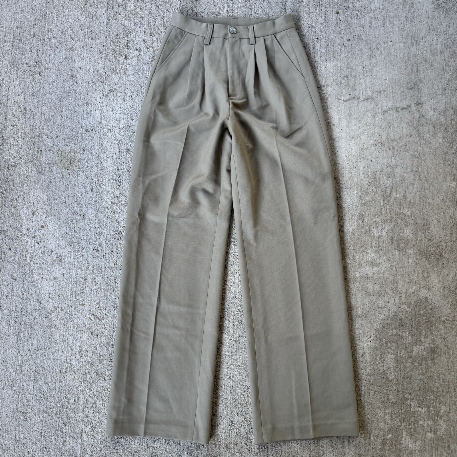 Anine Bing Carrie Wide Leg Pleated Pants Wool High Rise Size 36 (US 26 x 30)