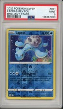 2022 Pokemon SWSH Brilliant Stars Lapras Reverse Foil #031 PSA 9