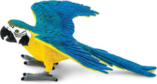 Blue and Gold Macaw Figurine - Detailed 4.5